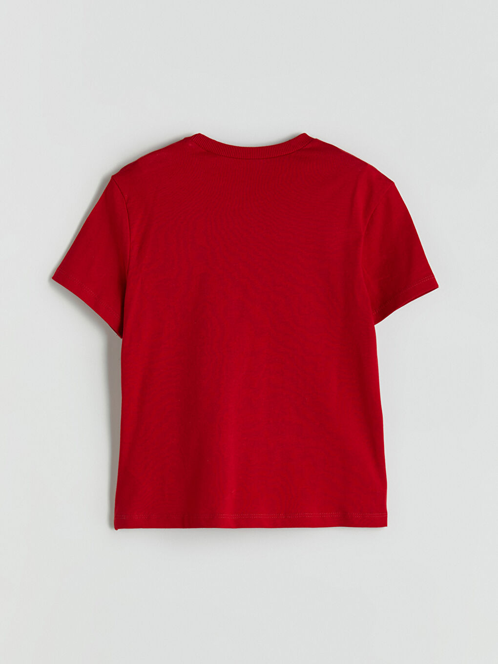 Kırmızı Bisiklet Yaka Baskılı Erkek Çocuk Tişört-2