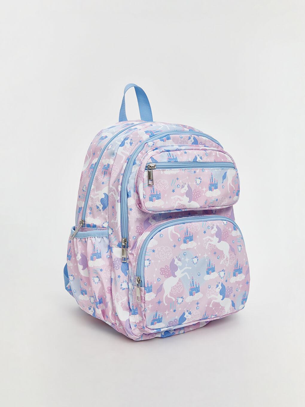 Karışık Fermuarlı Kız Çocuk Sırt Çantası-1