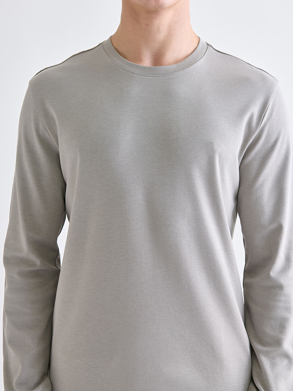 Crew Neck Long Sleeve Men's Sweatshirt-2
