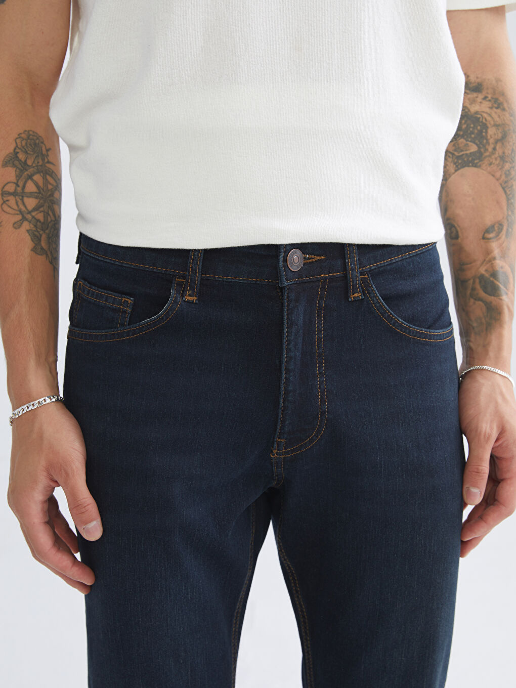 İndigo 750 Slim Fit İçi Polarlı Kışlık Erkek Jean Pantolon-2