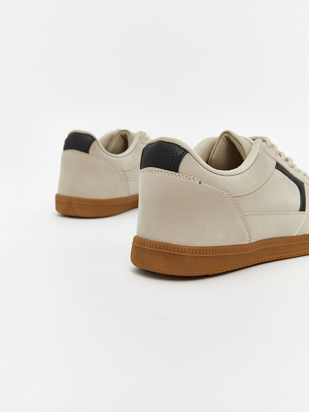 Bej Süet Görünümlü Erkek Spor Ayakkabı-4