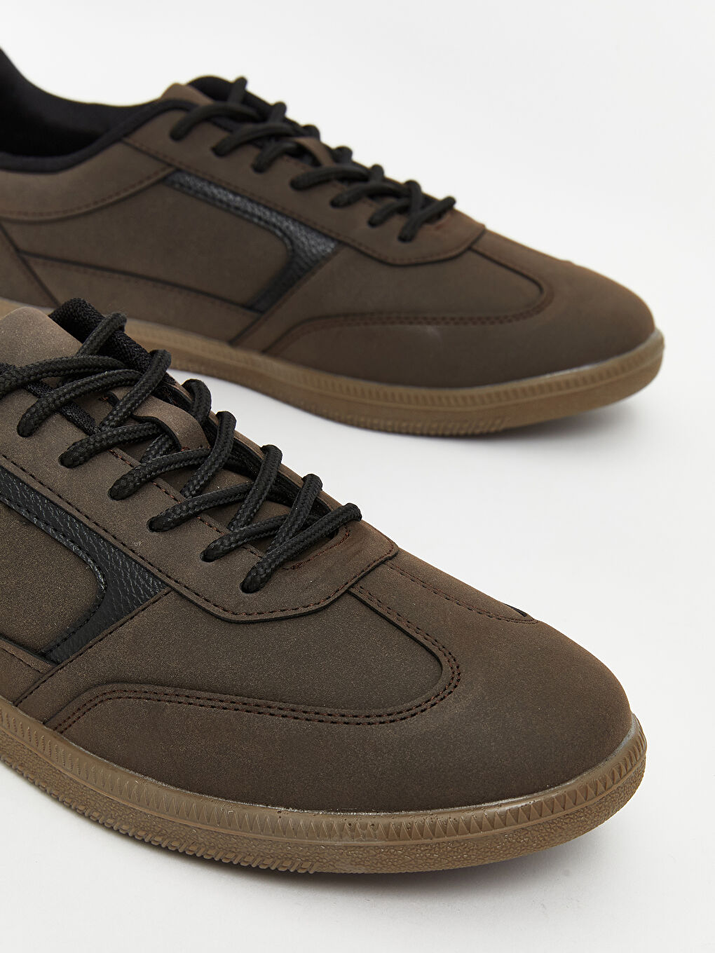 Kahverengi Süet Görünümlü Erkek Spor Ayakkabı-2