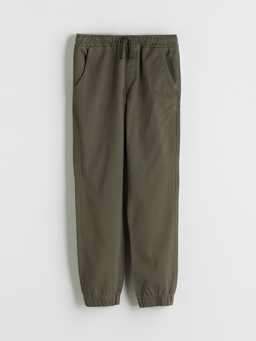 Haki Beli Lastikli Erkek Çocuk Jogger Pantolon