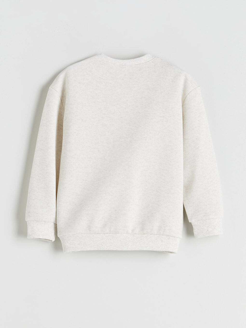 Beyaz Erkek Çocuk Basic Sweatshirt-1