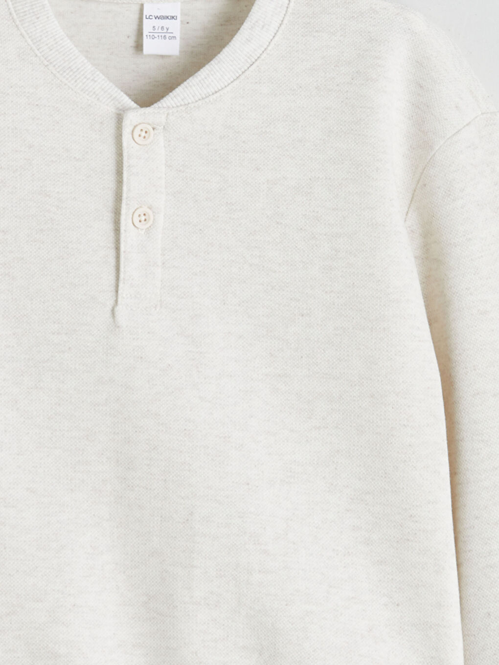 Beyaz Erkek Çocuk Basic Sweatshirt-2