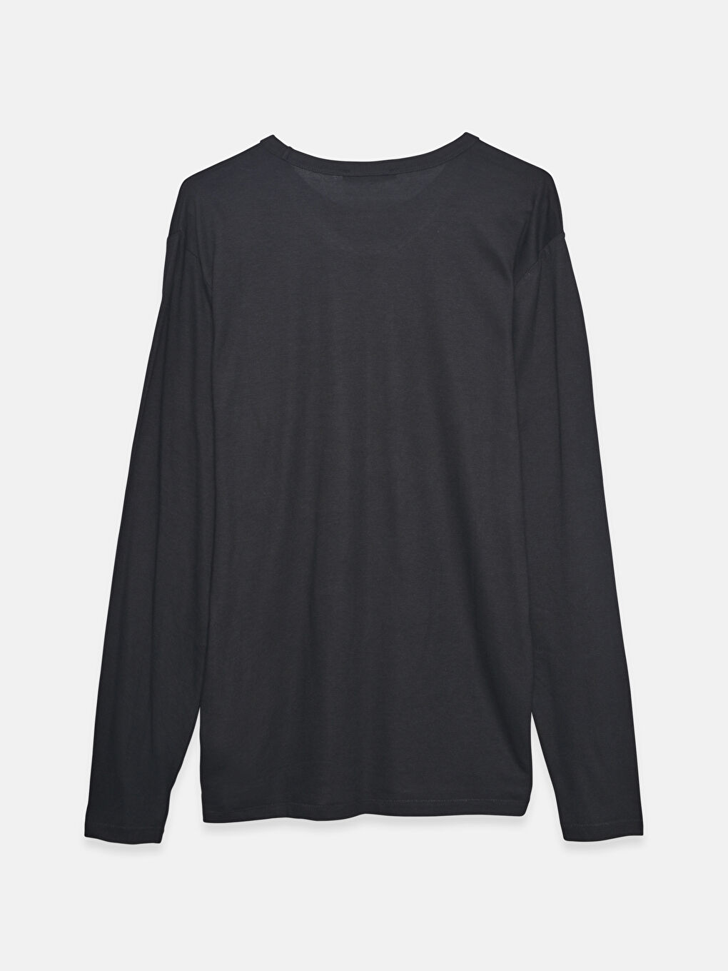 Rundhalsausschnitt Langarm T-Shirt für Herren-1