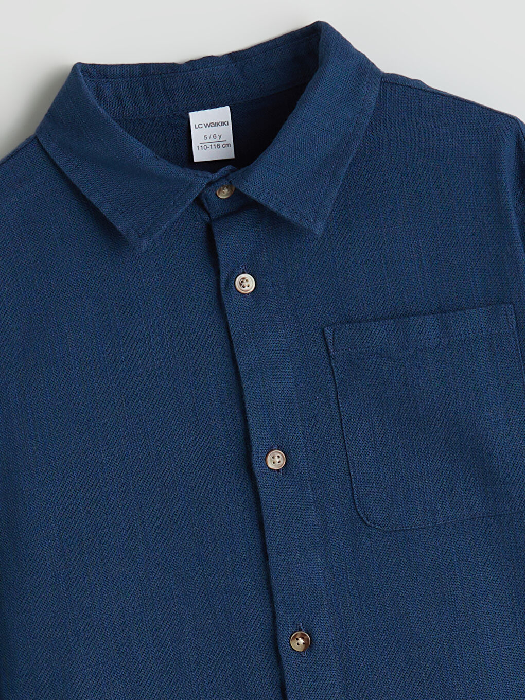 İndigo Uzun Kollu Erkek Çocuk Gömlek-3