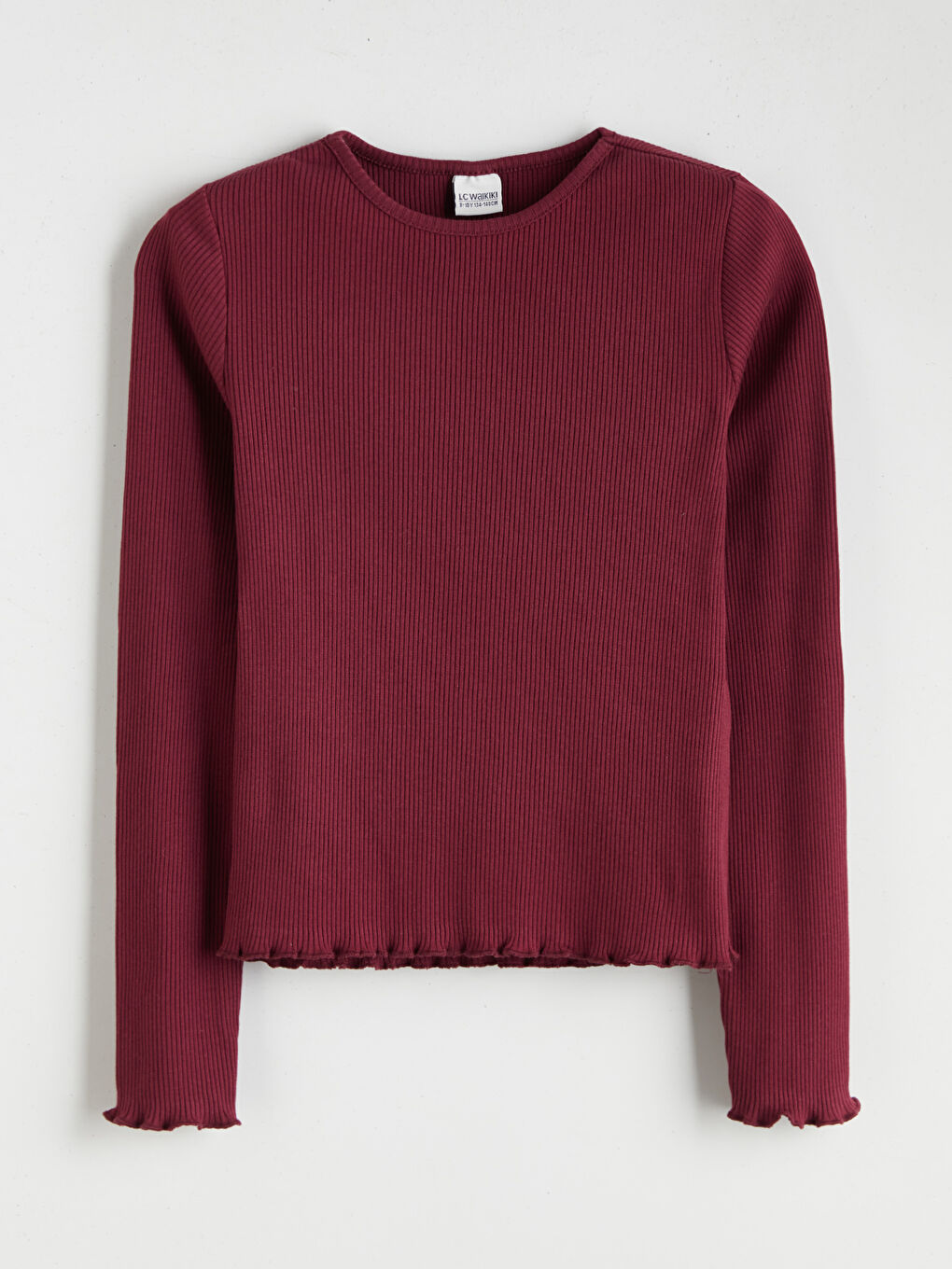 Mürdüm Bisiklet Yaka Kız Çocuk Tişört