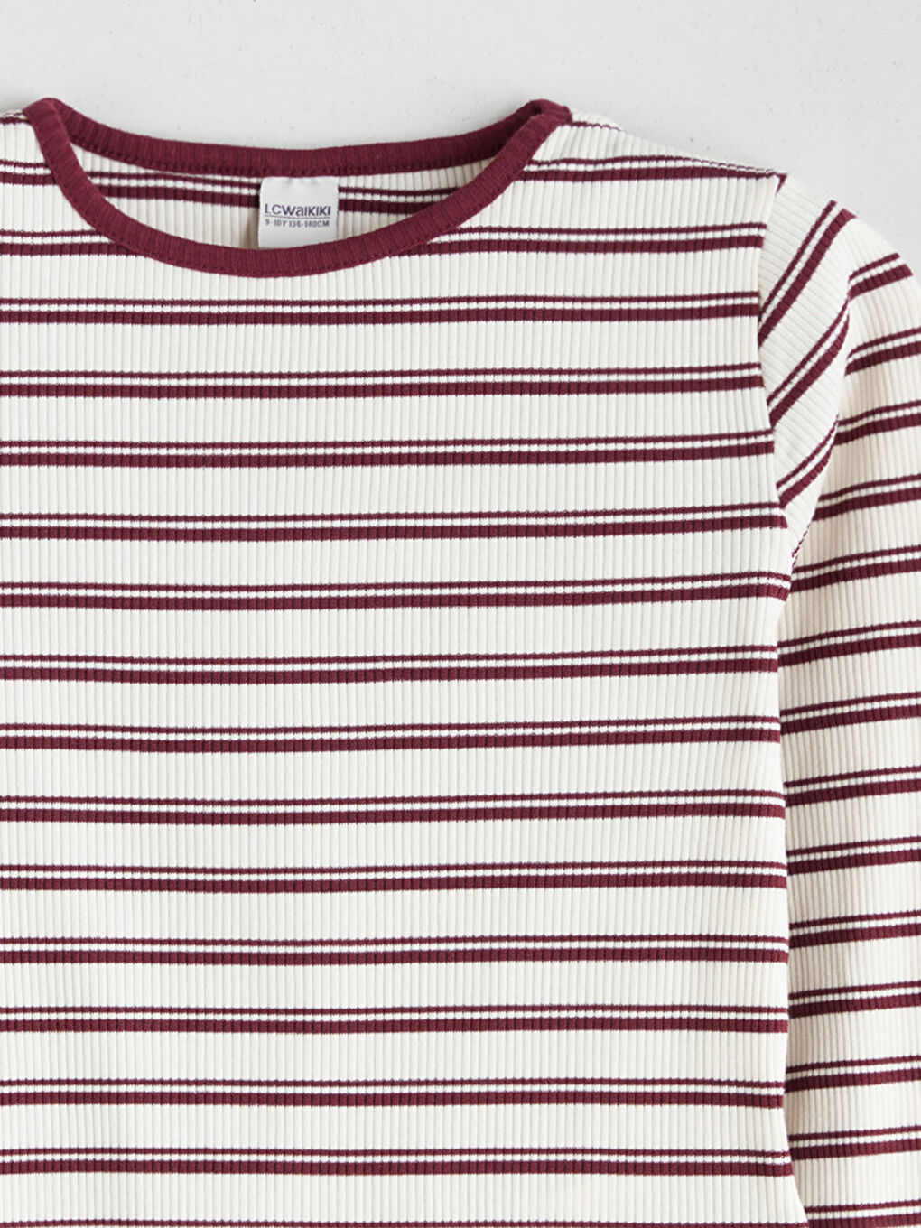 Mürdüm Bisiklet Yaka Kız Çocuk Tişört 2'li-5