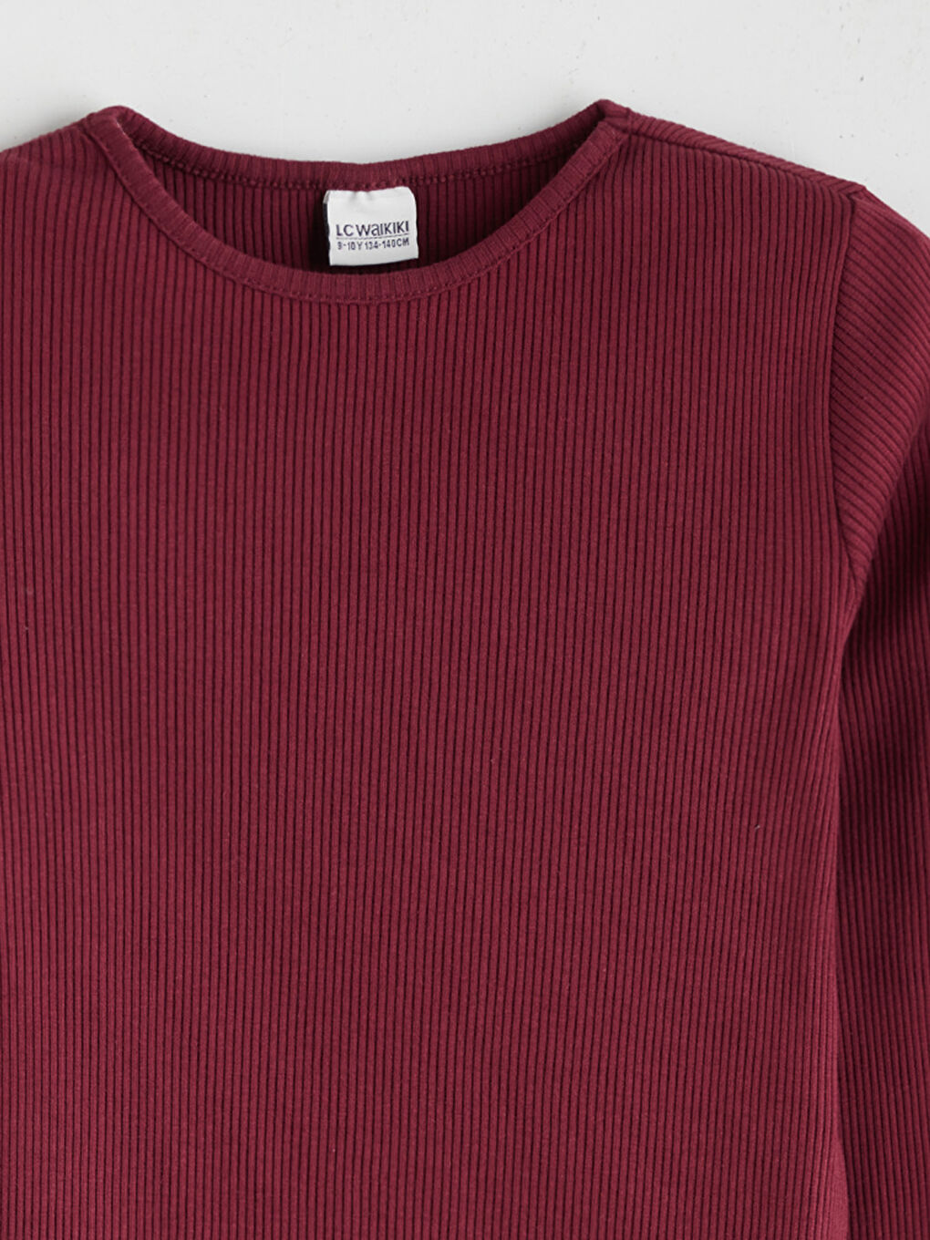 Mürdüm Bisiklet Yaka Kız Çocuk Tişört 2'li-6