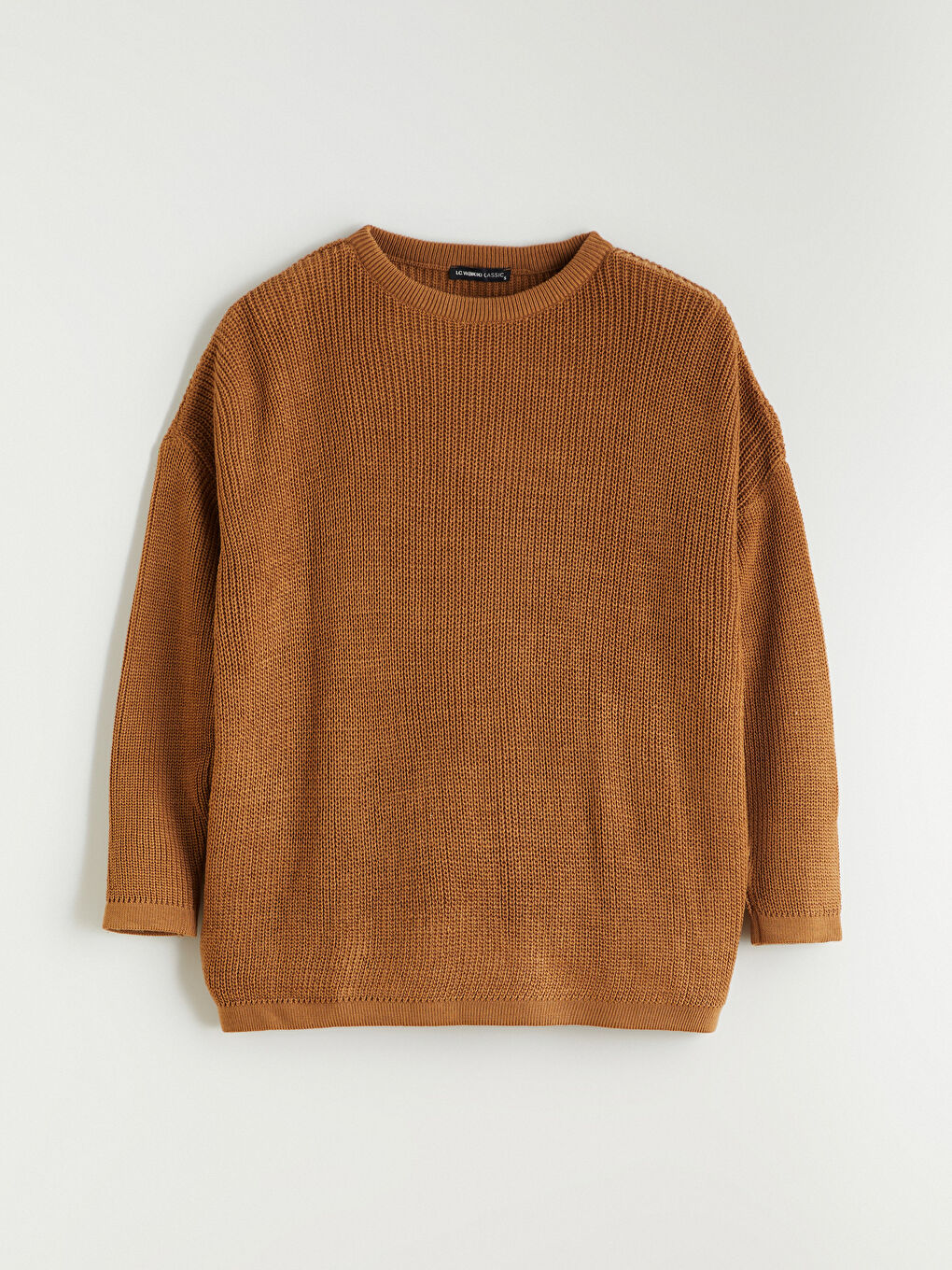 كنزة صوفية برقبة دائرية للسيدات-4