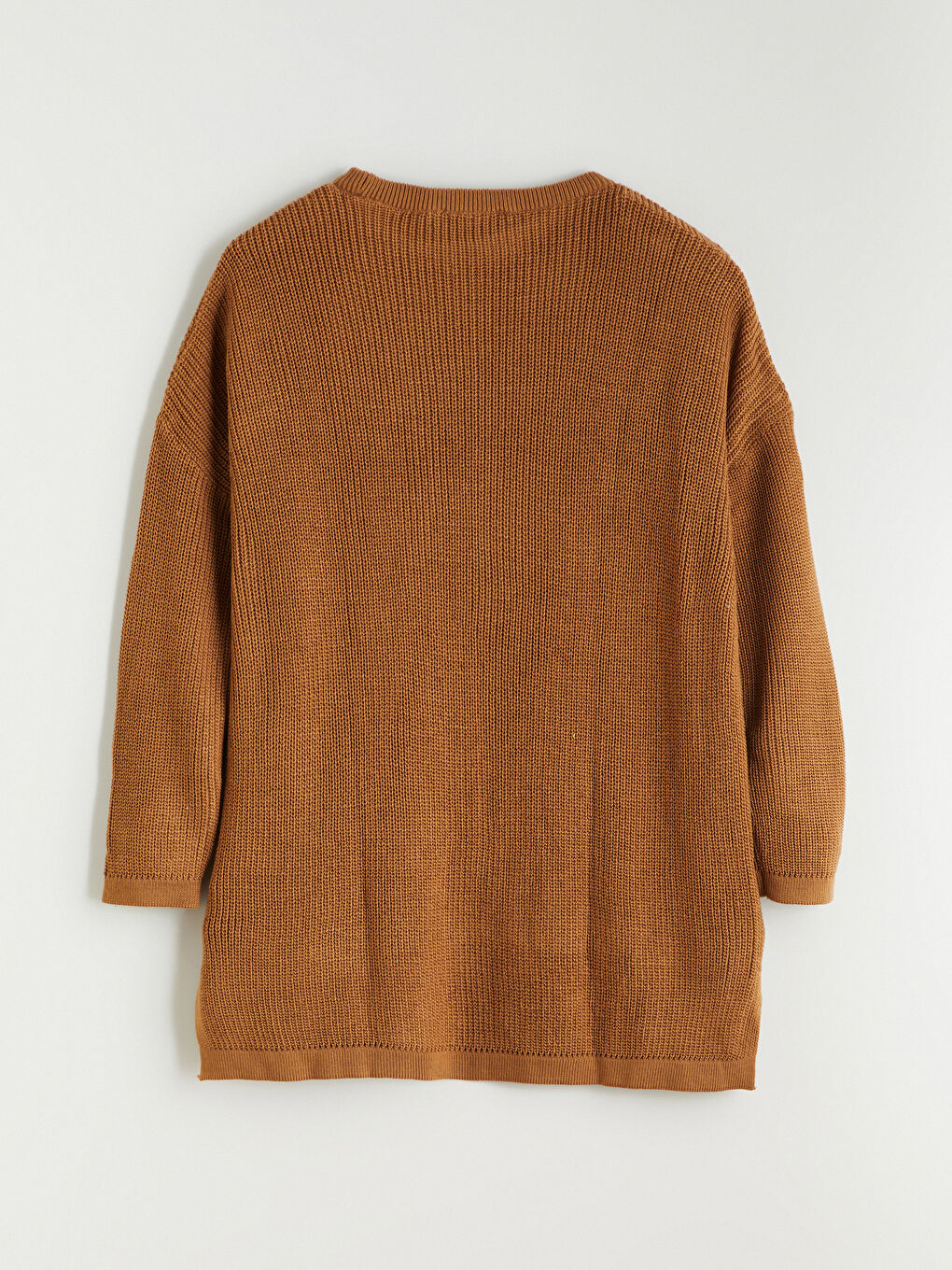 كنزة صوفية برقبة دائرية للسيدات-5