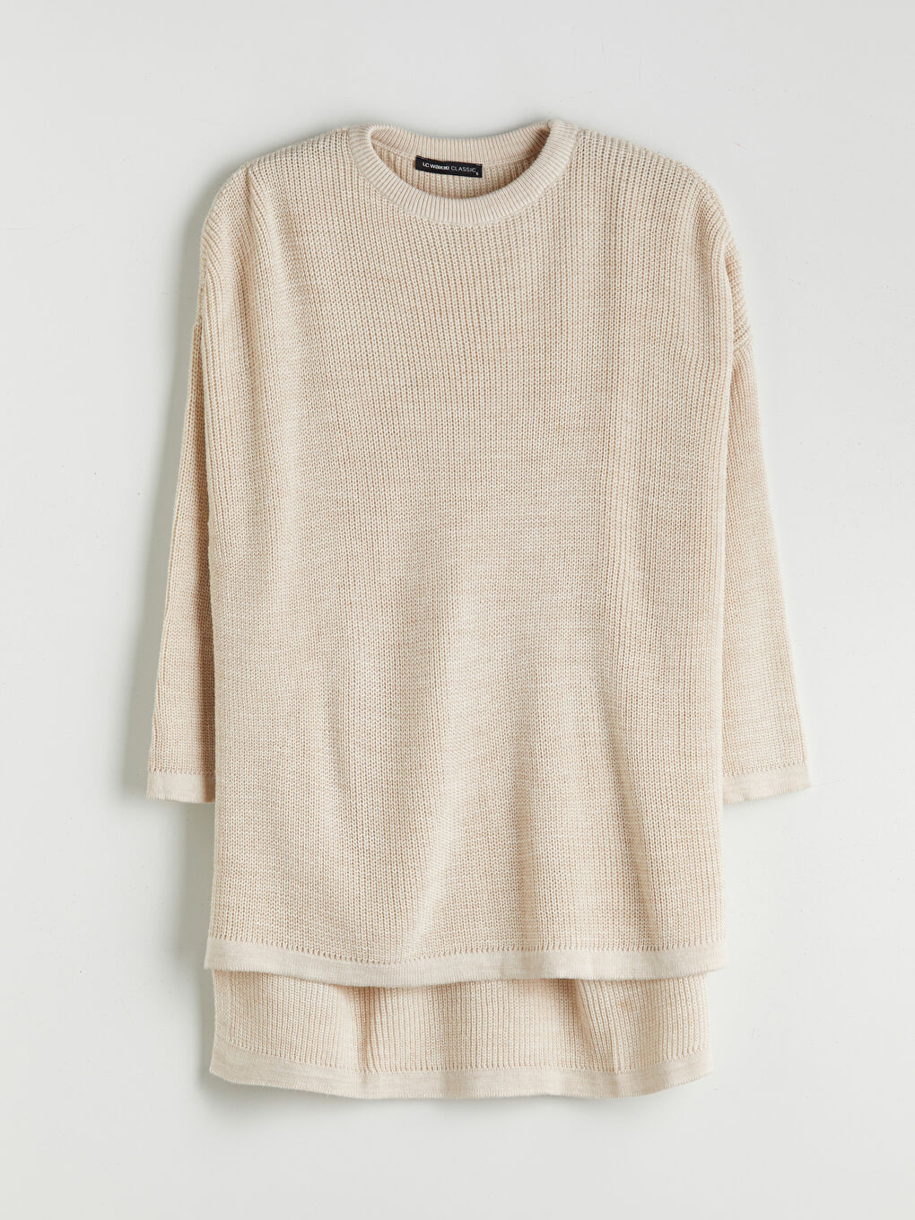 Pull-over en Tricot à Col Rond pour Femmes