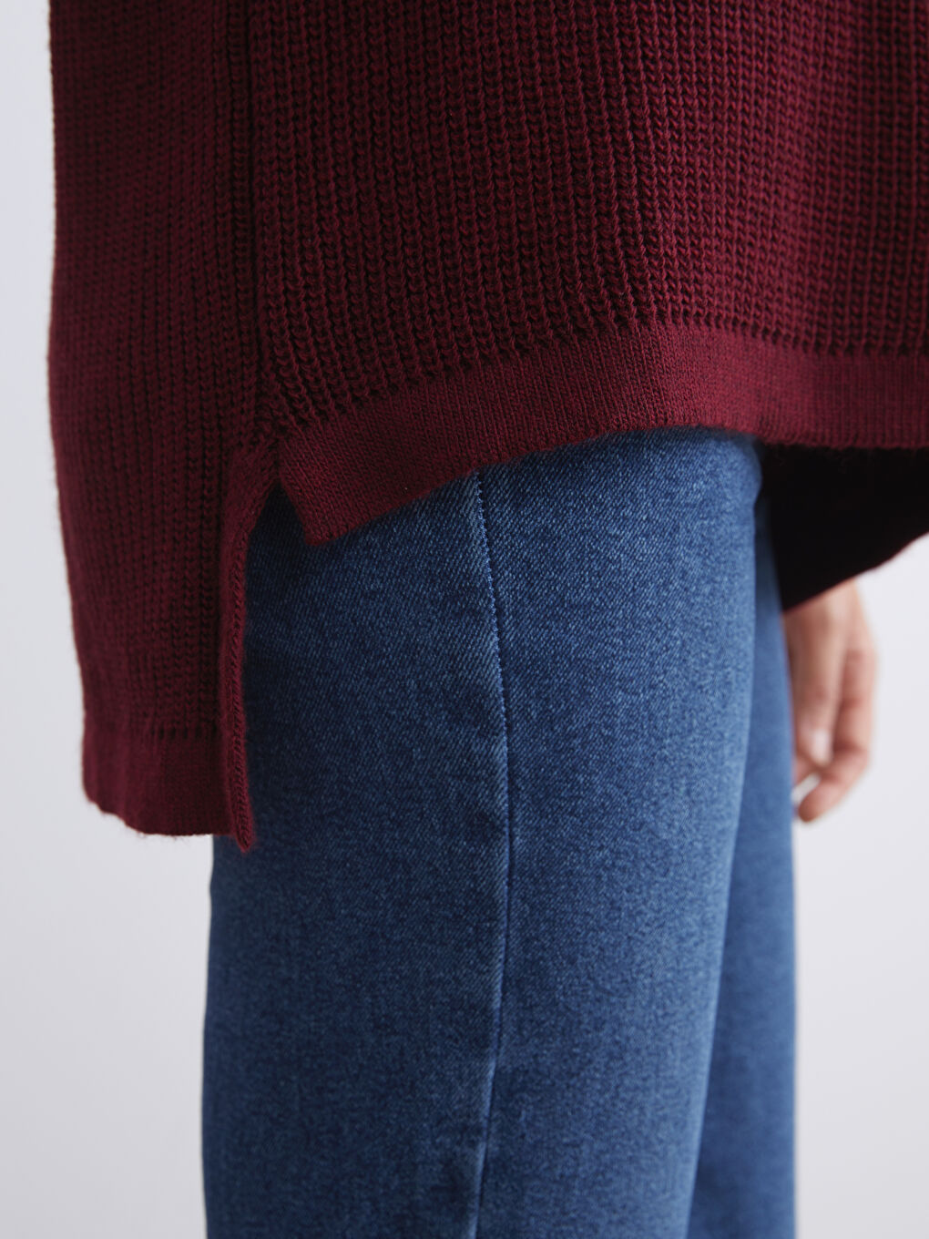 Crew Neck Women's Knitwear Sweater-2