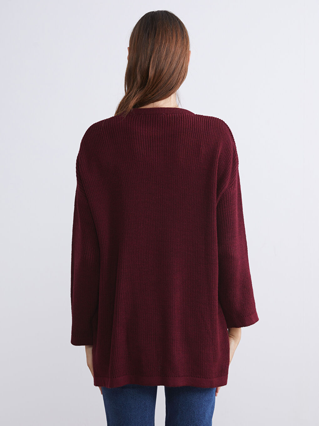 Crew Neck Women's Knitwear Sweater-3