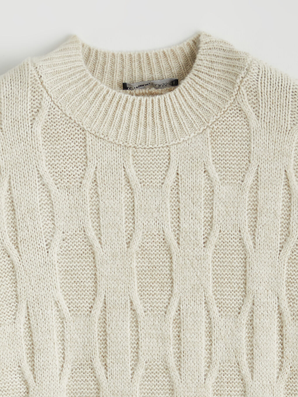 Half Turtleneck Oversize Women's Knitwear Tunic-5