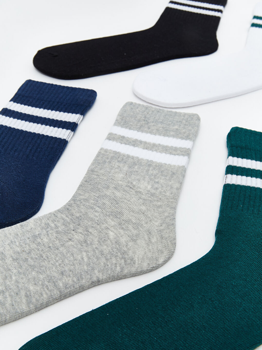 Striped Men's Ankle Socks 5 Pack-1