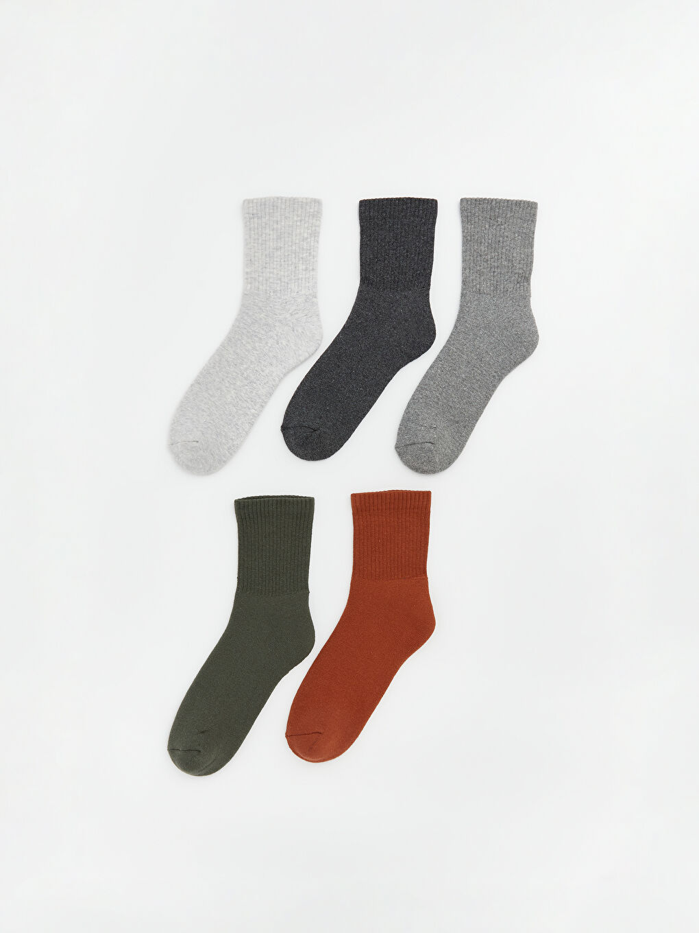 Мужские носки до щиколотки, комплект из 5 штук