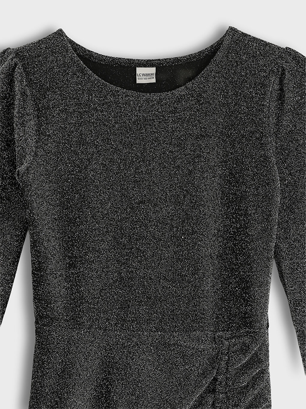 Crew Neck Girls' Dress-2