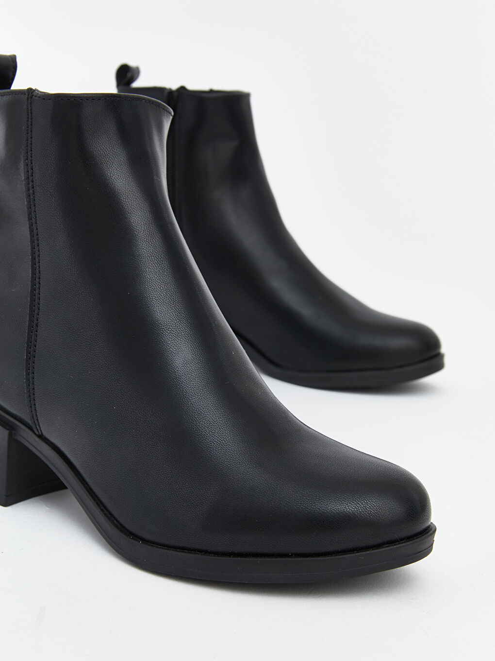 Leather-Look Women's Boots-2