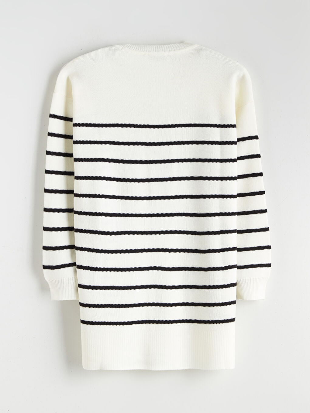 Crew Neck Women's Knitwear Tunic-5