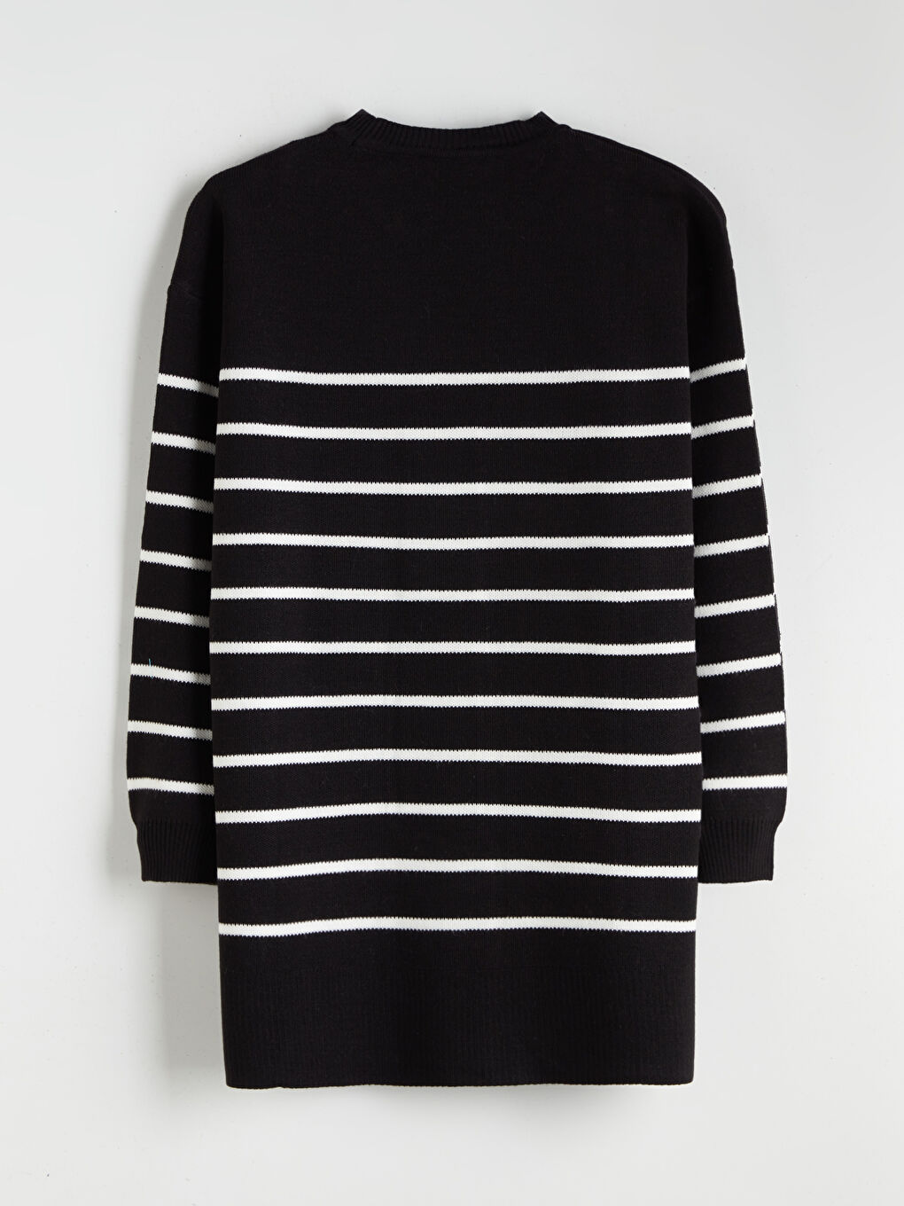 Crew Neck Women's Knitwear Tunic-5