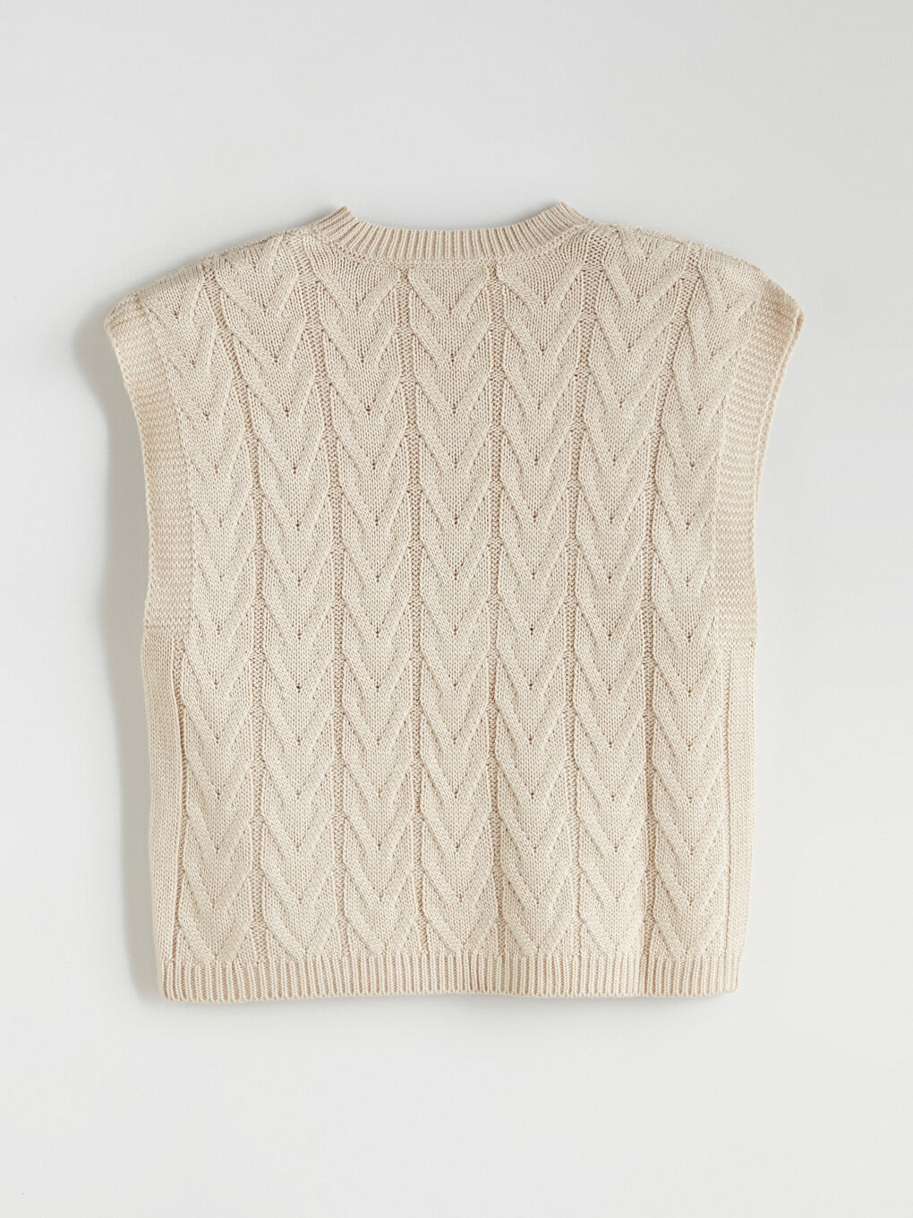 Crew Neck Self Patterned Women's Sweater-5