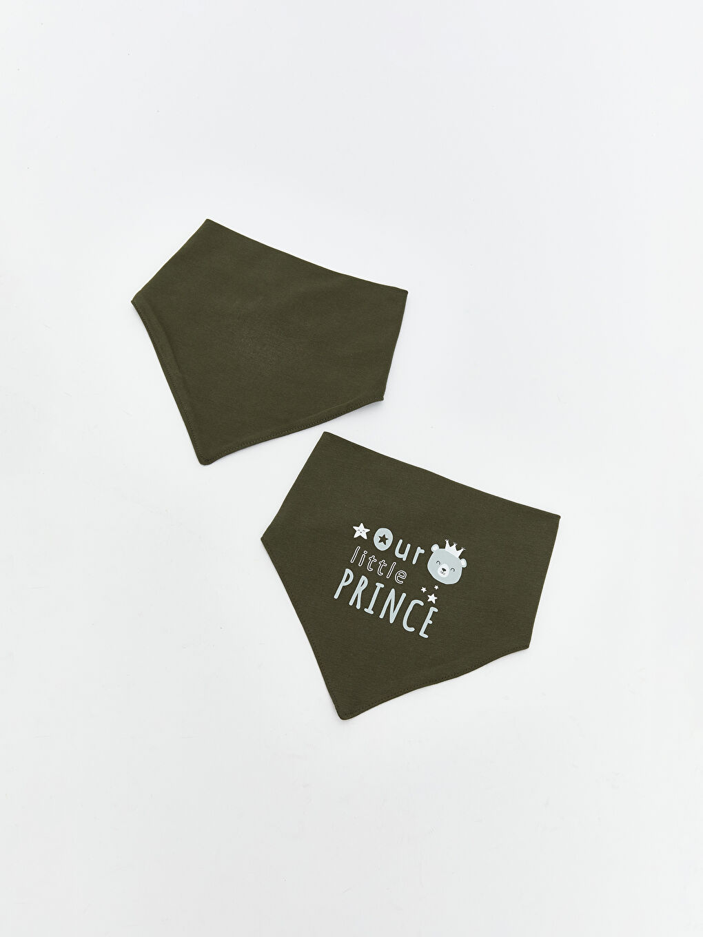 Baskılı Erkek Bebek Mama Önlüğü 2'li-1