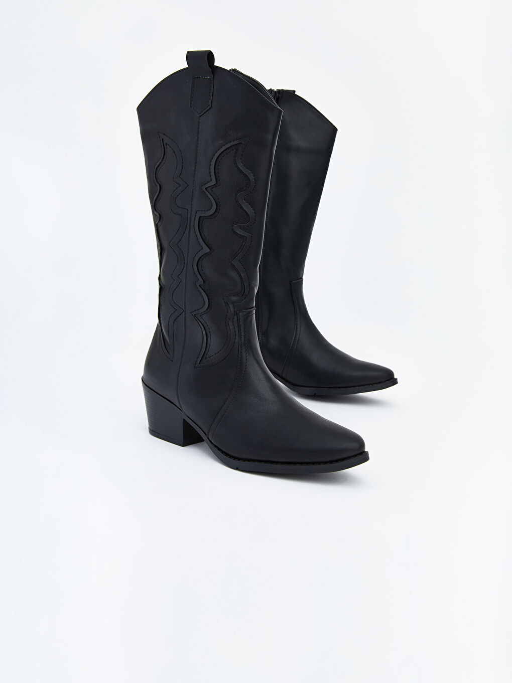 Leather Look Women's Cowboy Boot