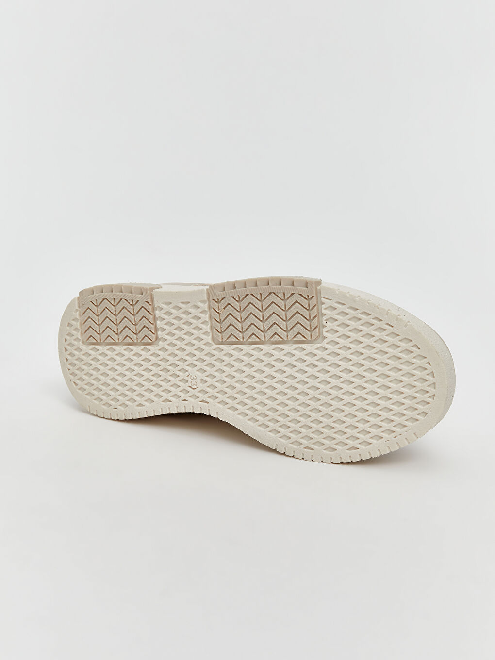 Bej Bağcıklı Kız Çocuk Spor Ayakkabı-3