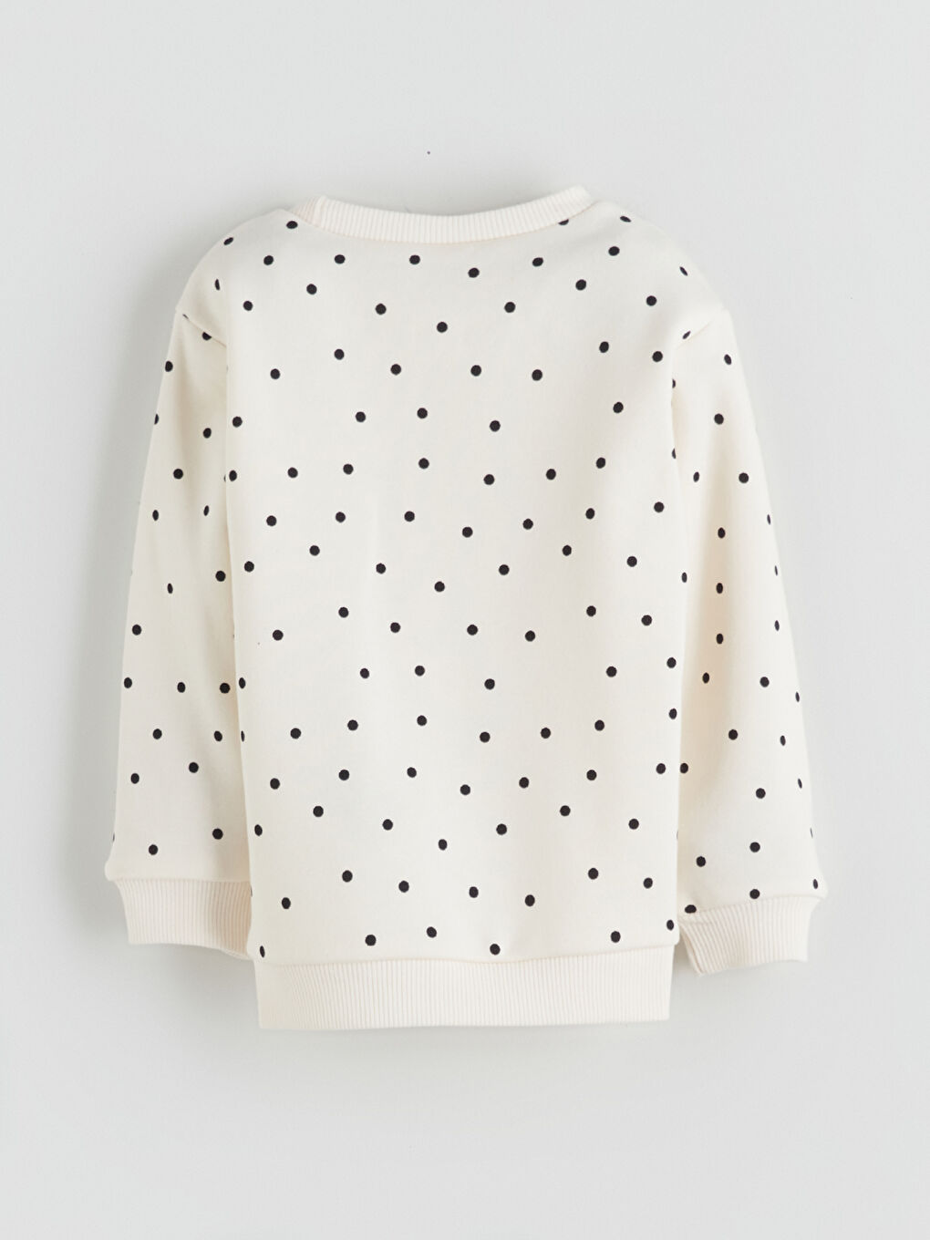Crew Neck Printed Girls' Sweatshirt-2