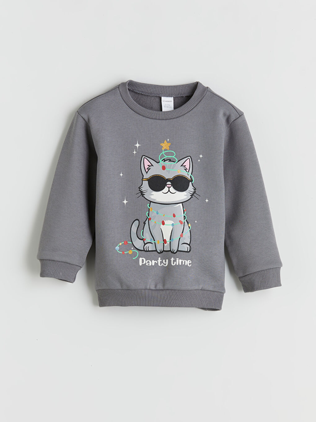 LCW ECO Crew Neck Printed Girls' Sweatshirt -W5HH45Z1-R2J