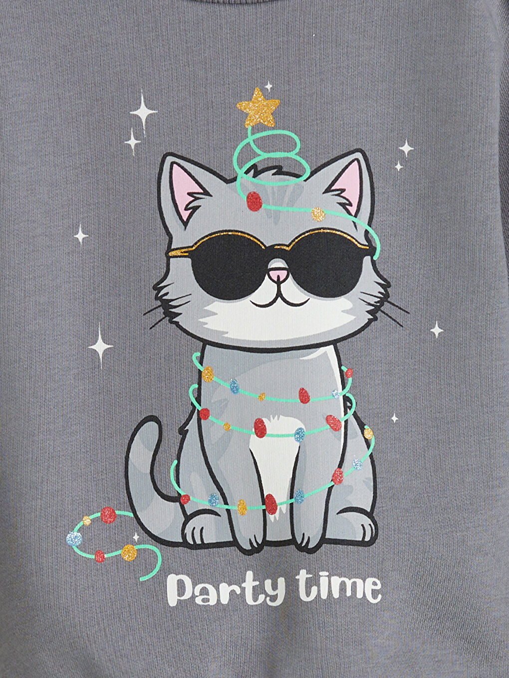 LCW ECO Crew Neck Printed Girls' Sweatshirt -W5HH45Z1-R2J