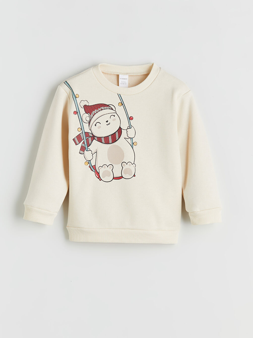 LCW ECO Crew Neck Printed Girls' Sweatshirt -W5HH45Z1-T39