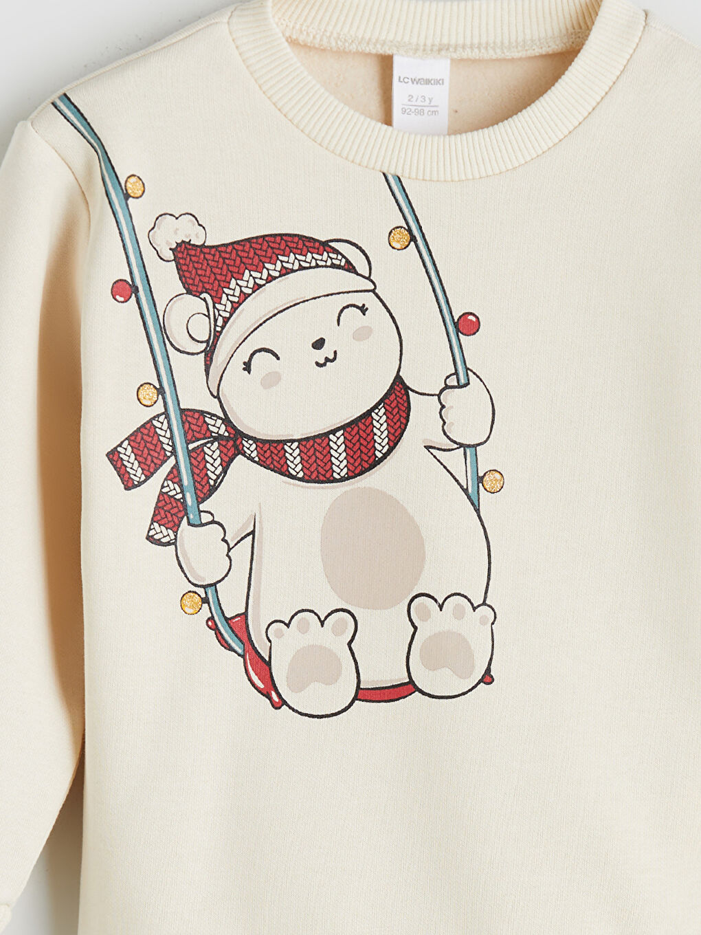 LCW ECO Crew Neck Printed Girls' Sweatshirt -W5HH45Z1-T39