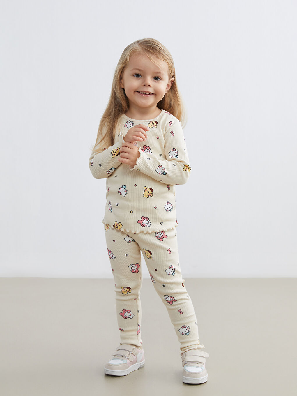 Baby Girl BEIGE Pyjama Set-1