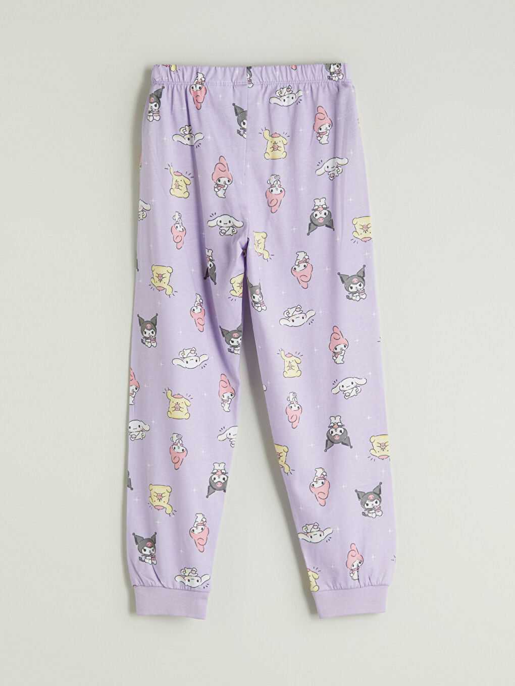 Crew Neck Hello Kitty Printed Girls' Pyjama Set-6