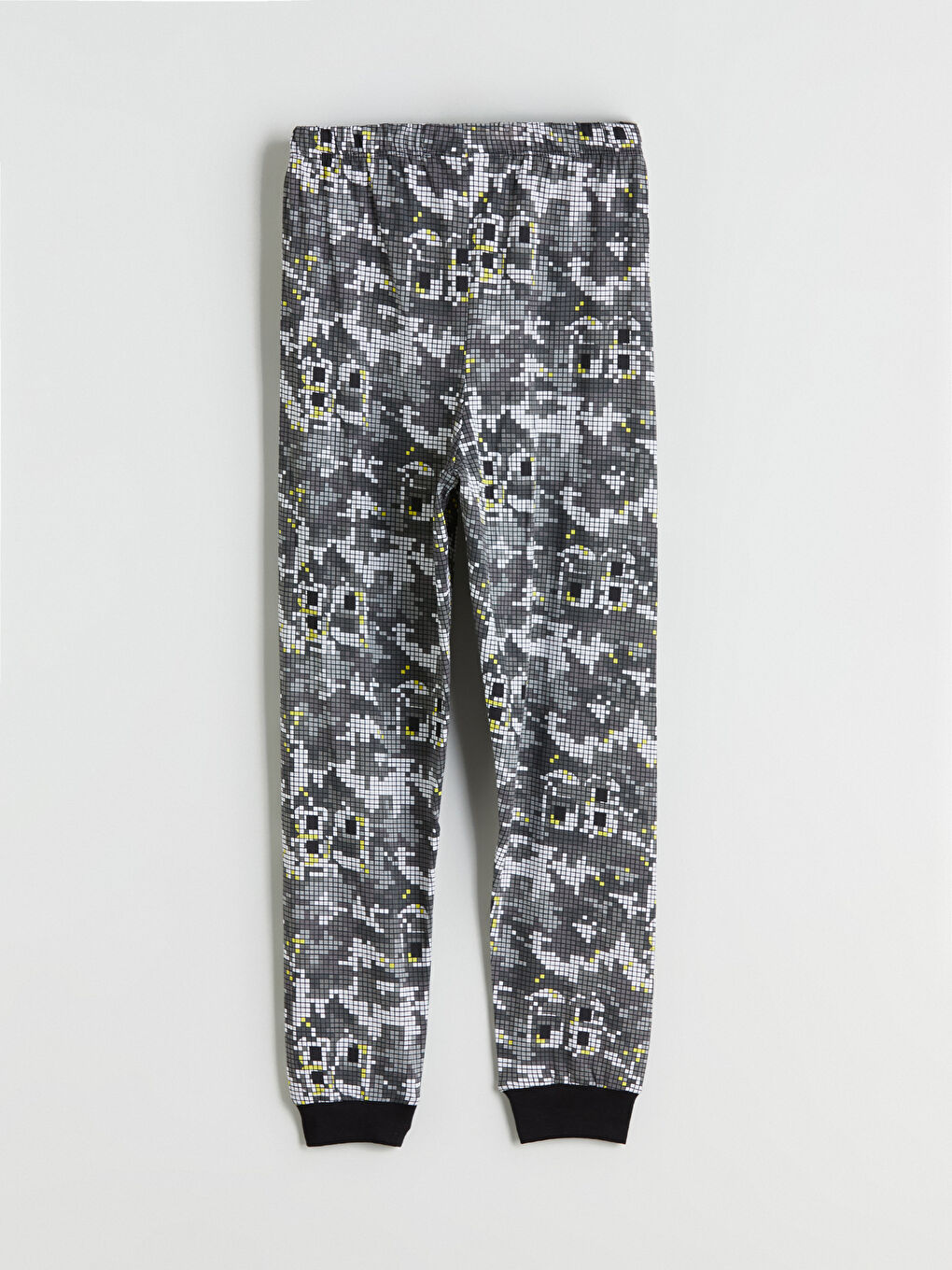 Gri Desenli Erkek Çocuk Pijama Alt-1