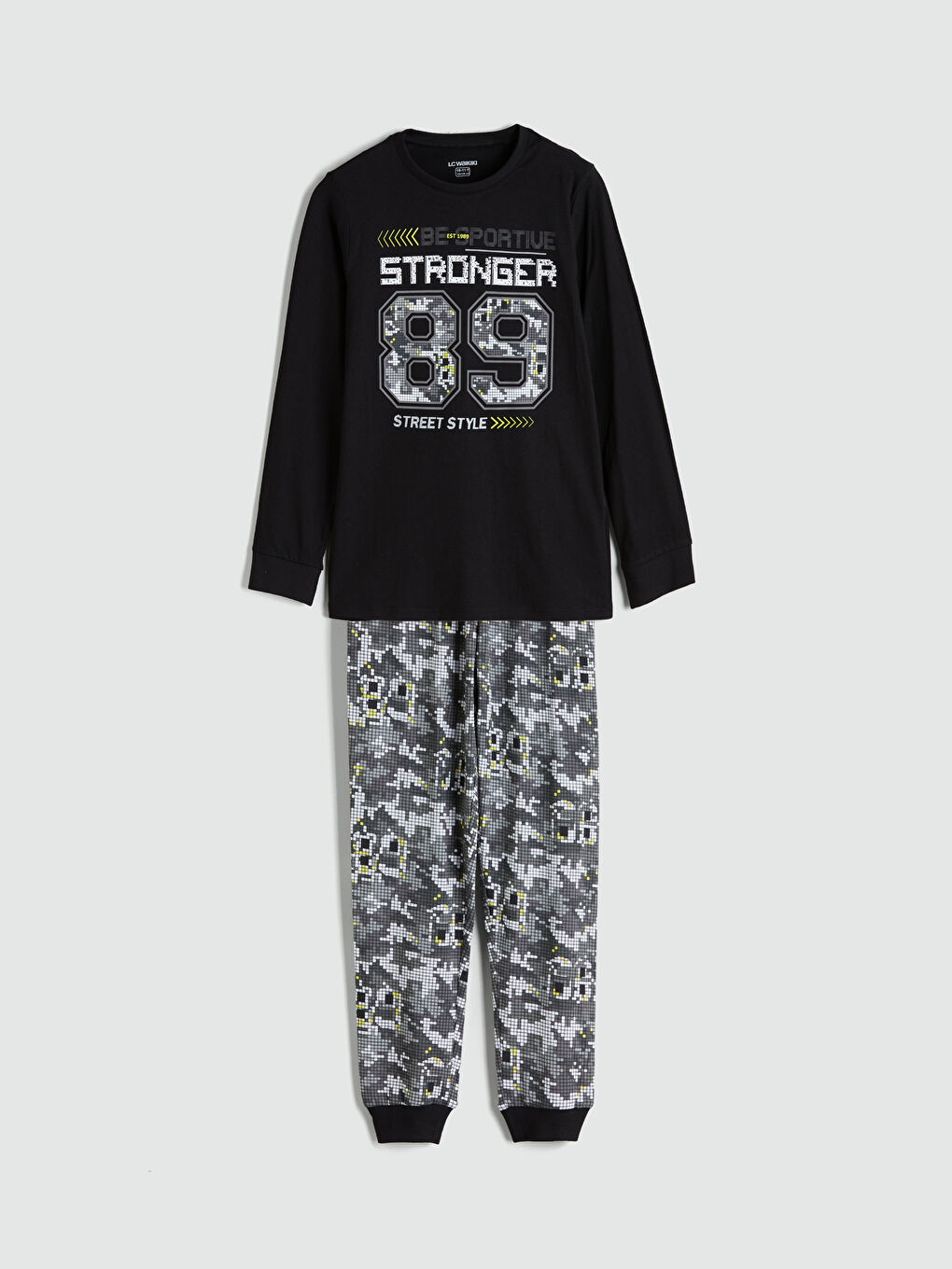 Crew Neck Boys' Pyjama Set
