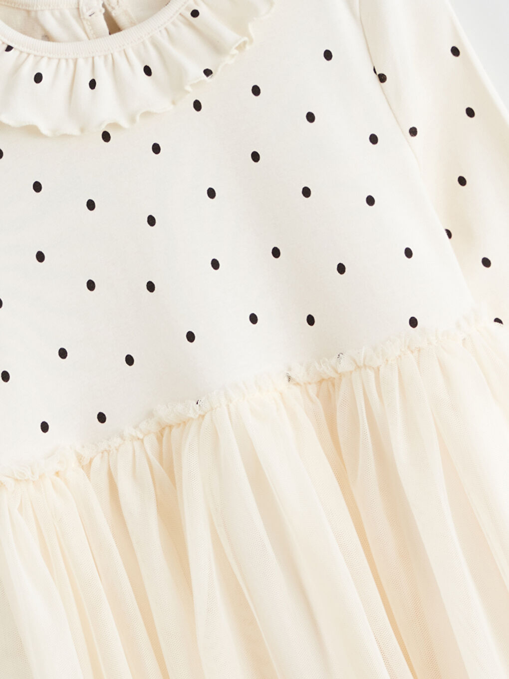 فستان توتو برقبة دائرية للبنات-1