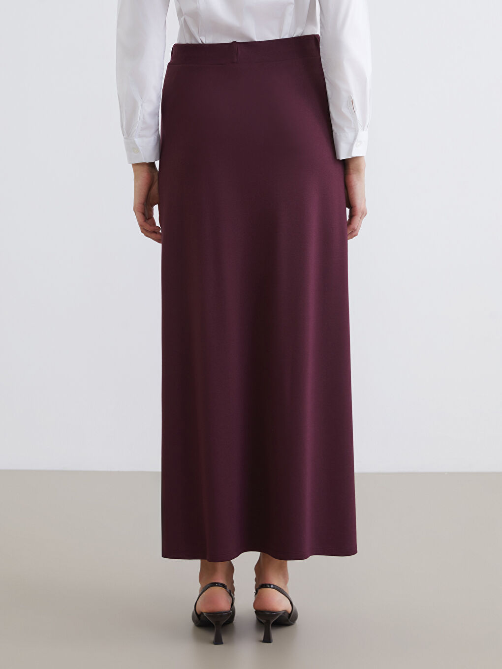 Mürdüm Beli Lastikli A Kesim Etek-3