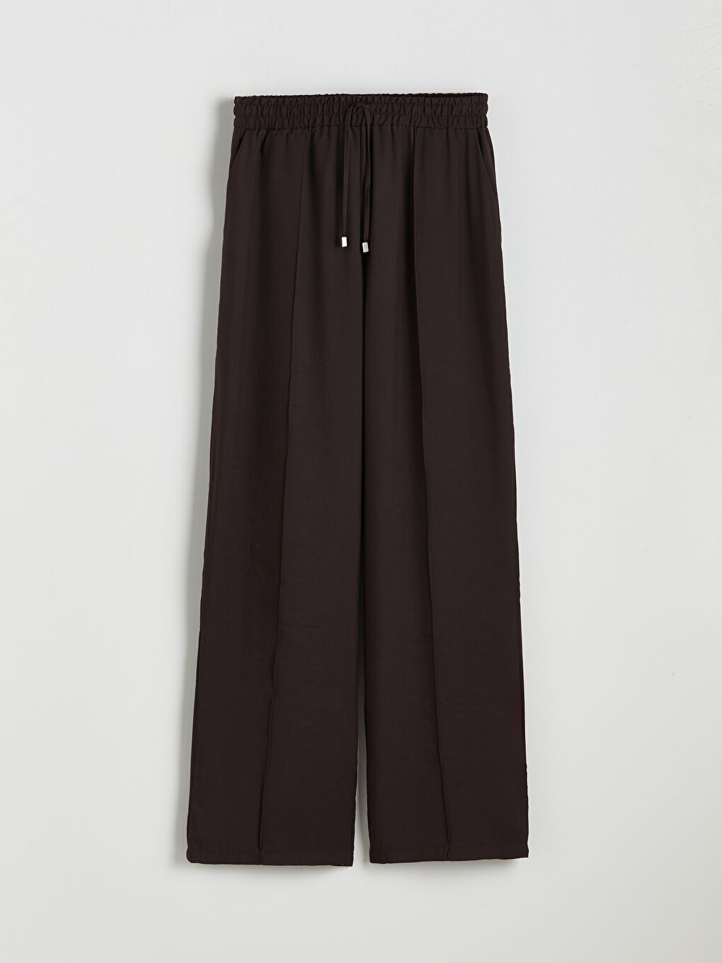 Kahverengi Büyük Beden Modal Karışımlı Kadın Pantolon-6