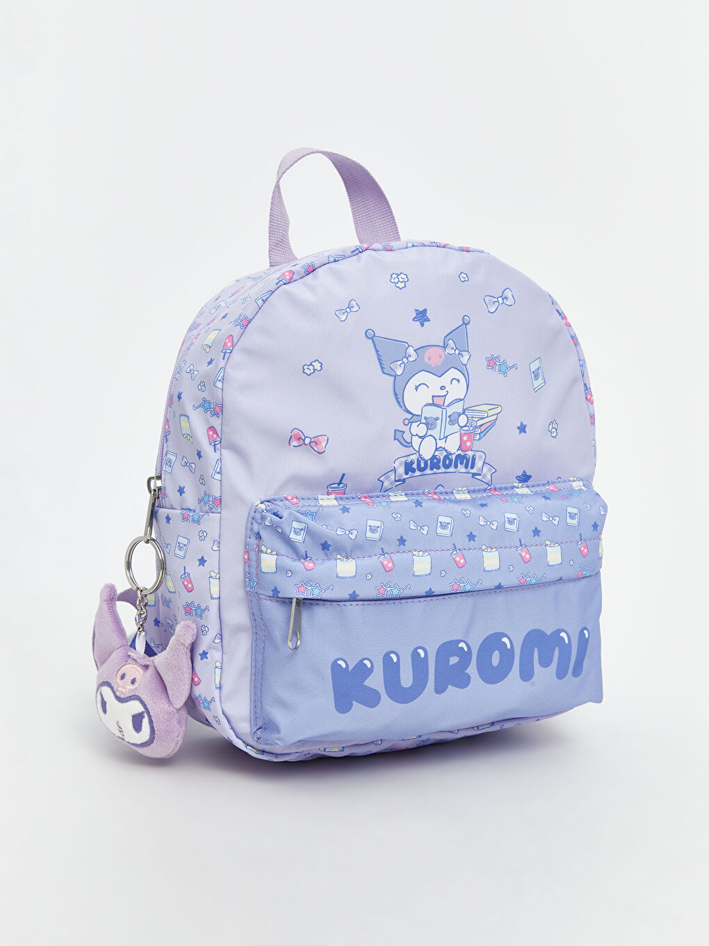 Lila Kuromi Baskılı Kız Çocuk Sırt Çantası