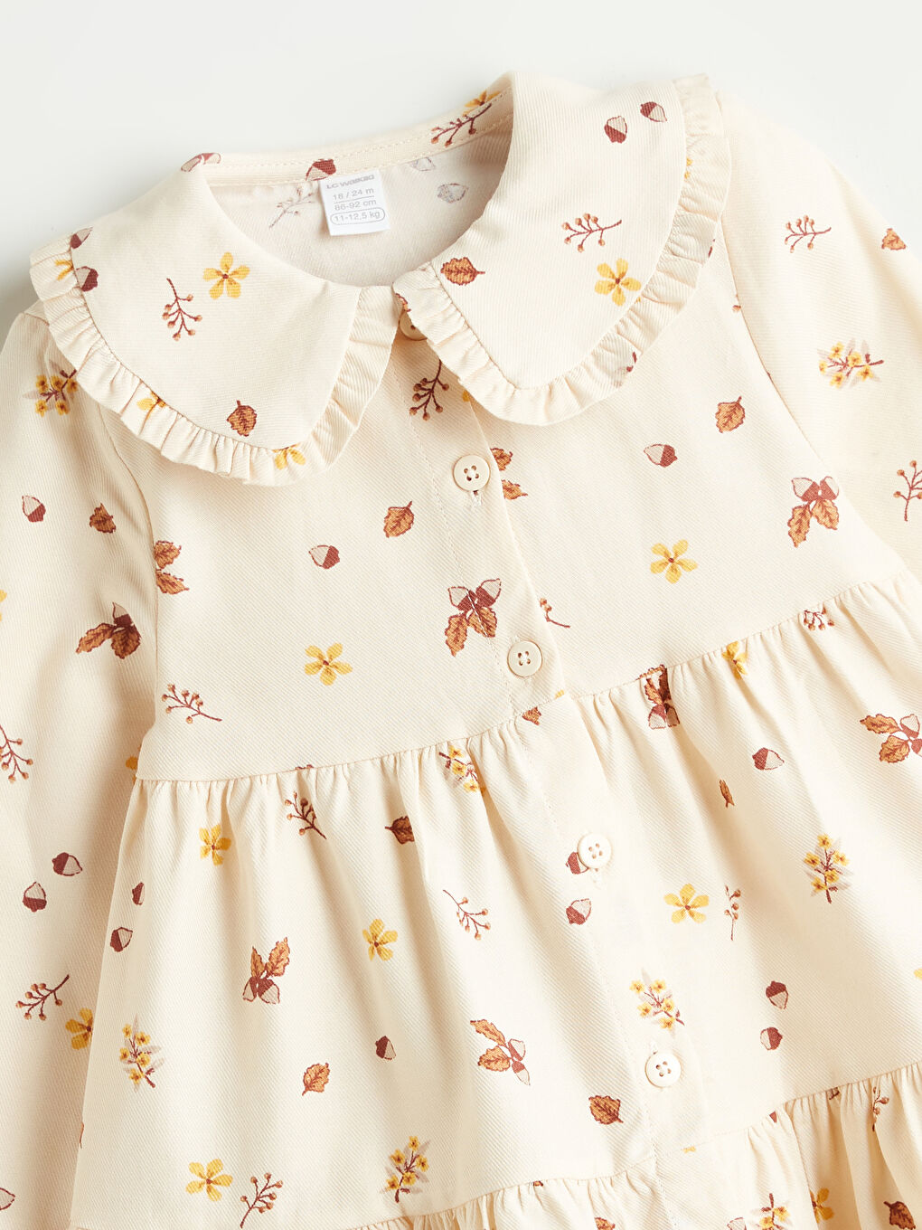 LCW ECO Baby Girl BEIGE Dress -W5HJ40Z1-LQA