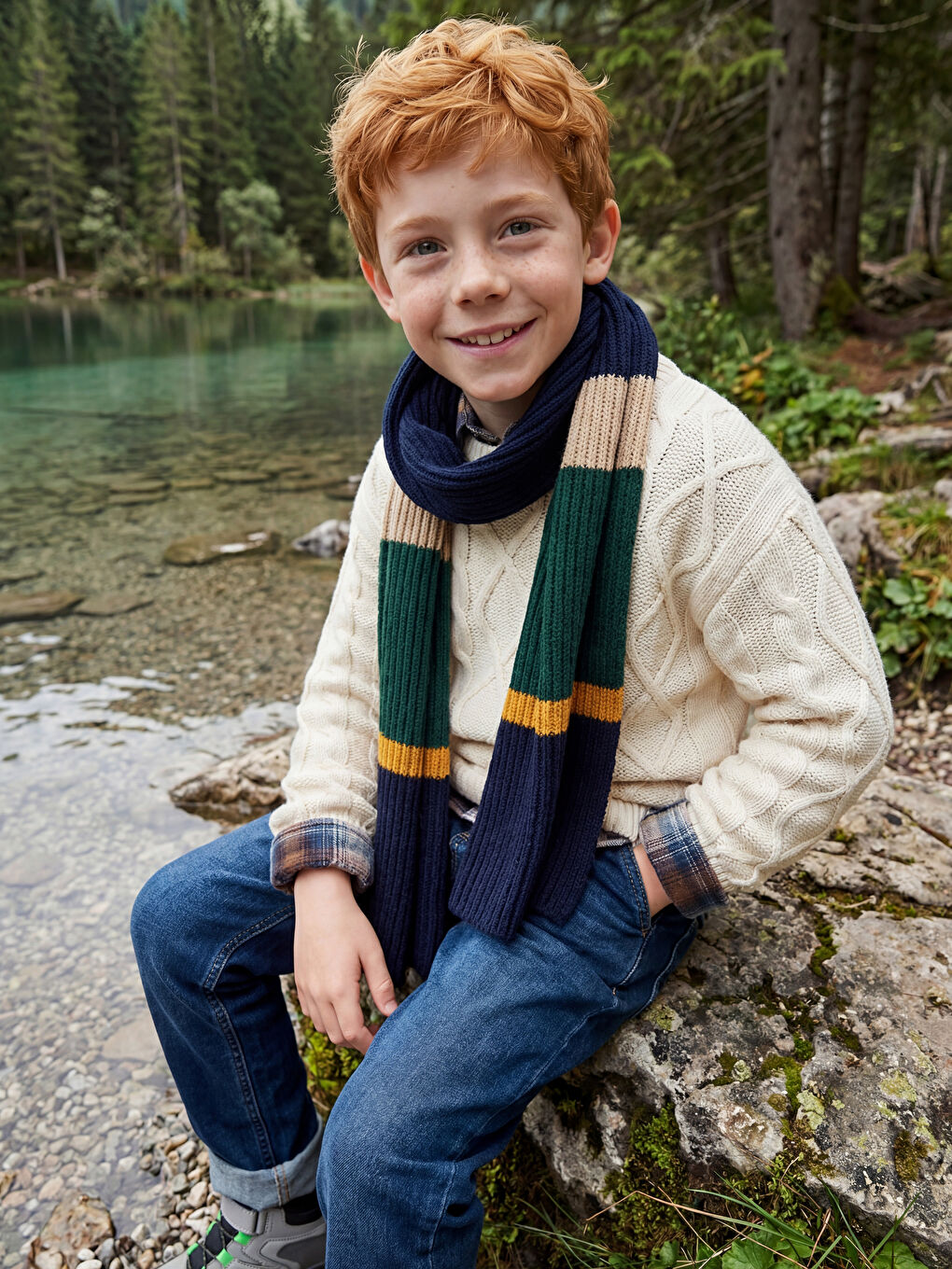 Crew Neck Boys' Knitwear Sweater