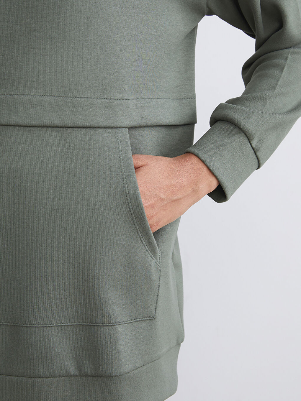 LCW Modest Crew Neck Women's Sweatshirt Tunic -W5HJ54Z8-HAU