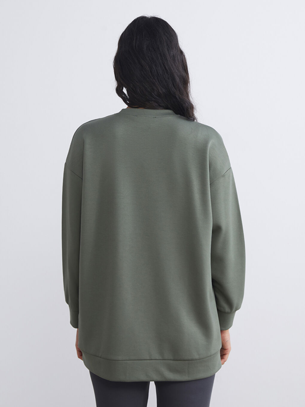 LCW Modest Crew Neck Women's Sweatshirt Tunic -W5HJ54Z8-HAU