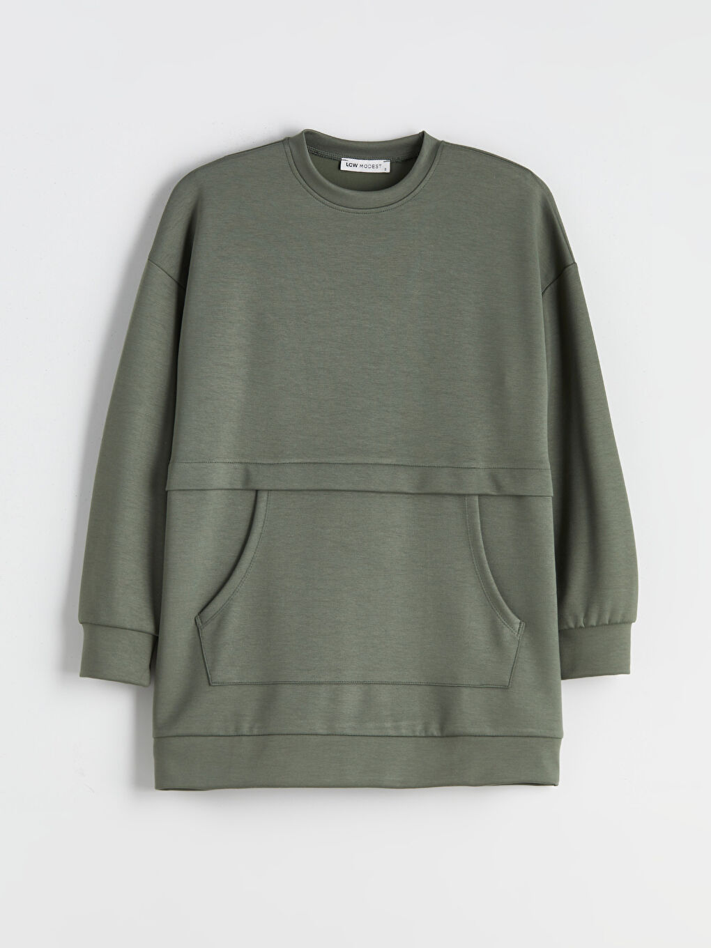 LCW Modest Crew Neck Women's Sweatshirt Tunic -W5HJ54Z8-HAU