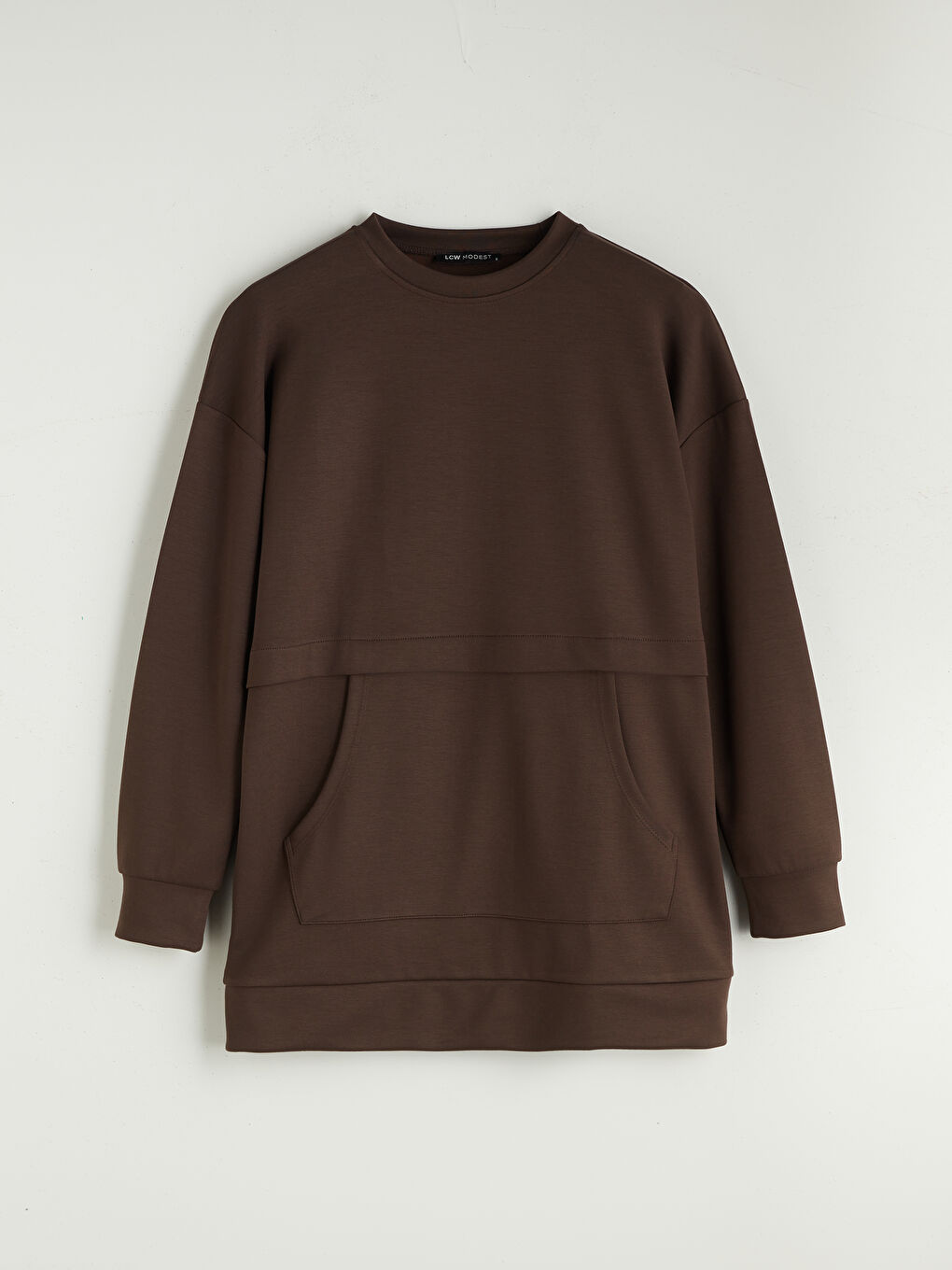 LCW Modest Crew Neck Women's Sweatshirt Tunic -W5HJ54Z8-HDB