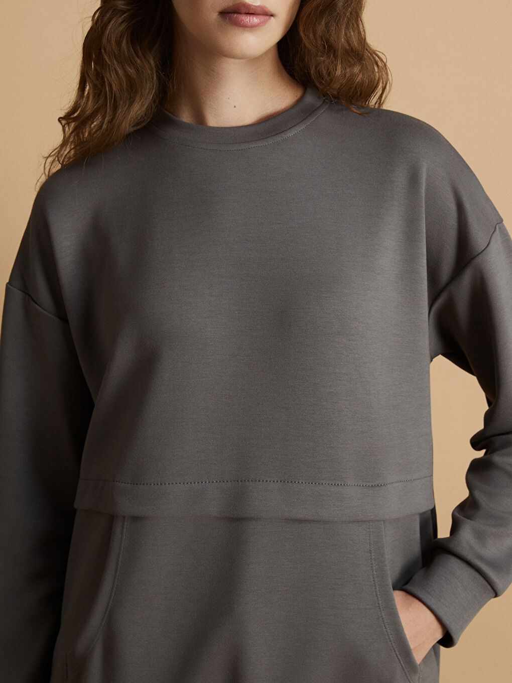 تونیکی سویتشێرت خۆڵه‌مێشی ژن-5